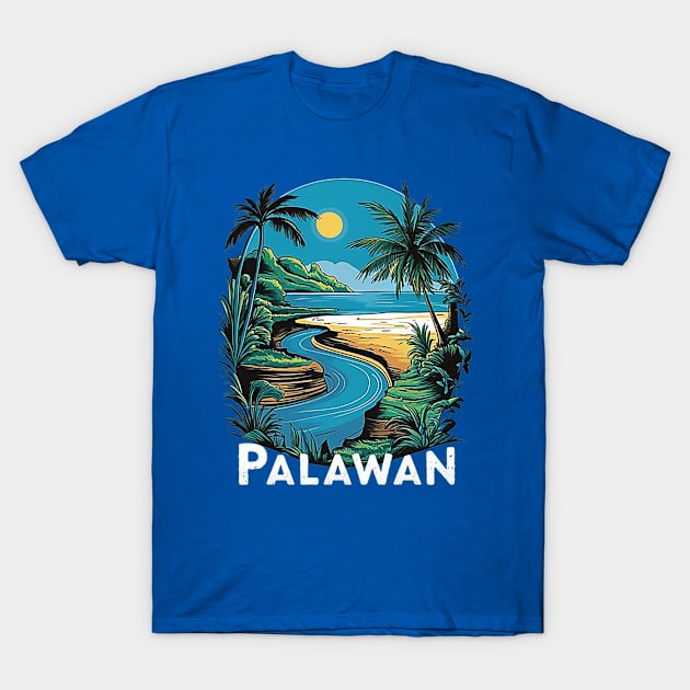 Palawan Island Philippines T-Shirt by likbatonboot